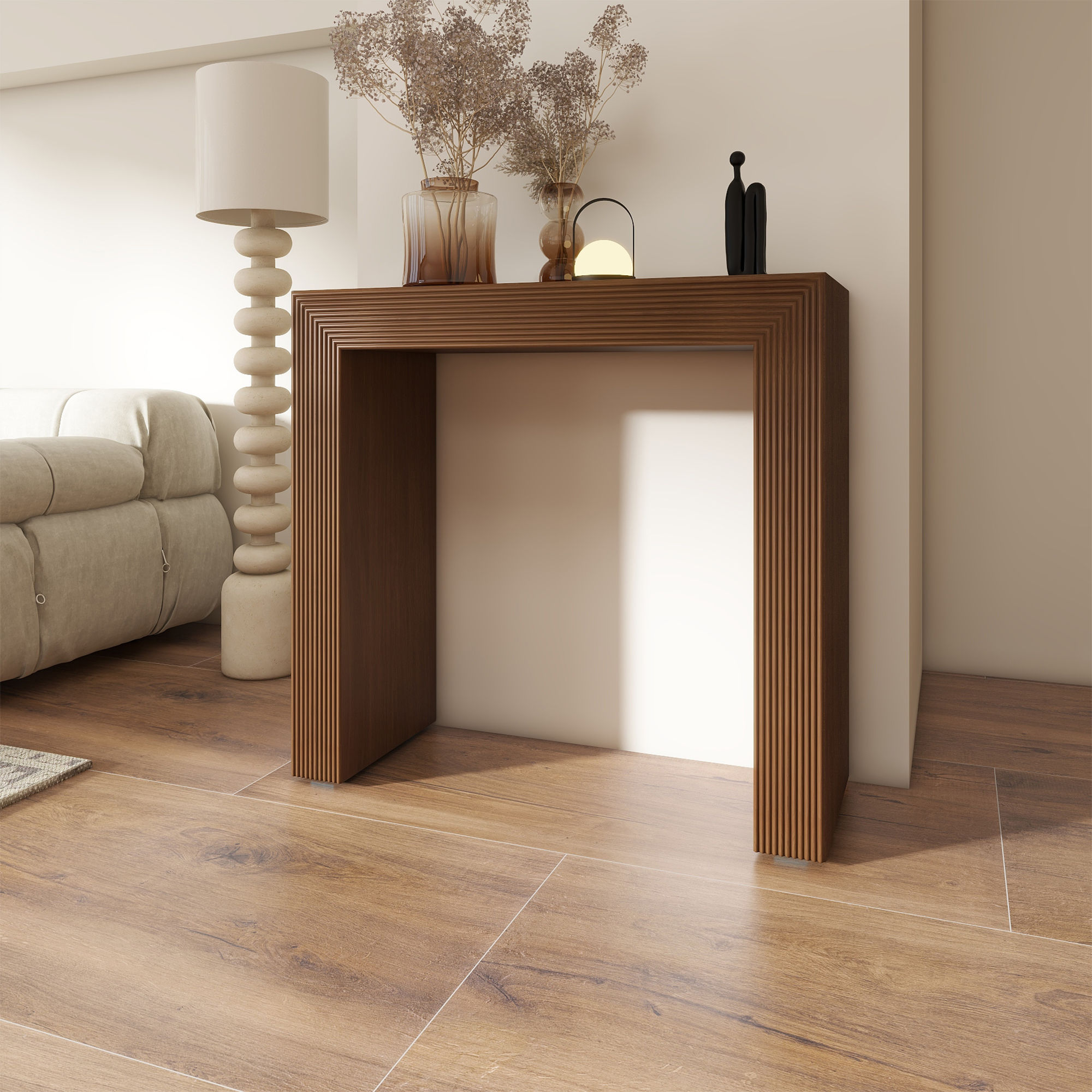 Wood Walnut MDF Console Tables