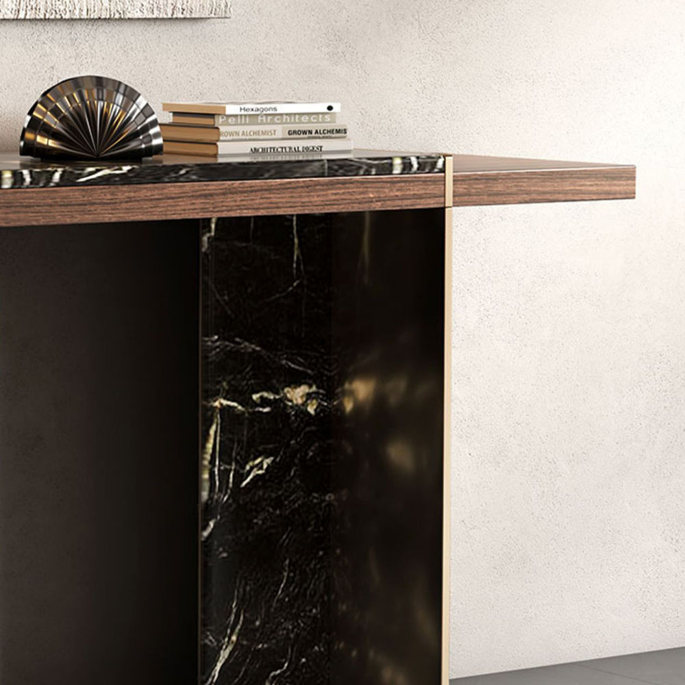 Solid Wood Dark Wood & Black Solid Wood & Metal Console Tables