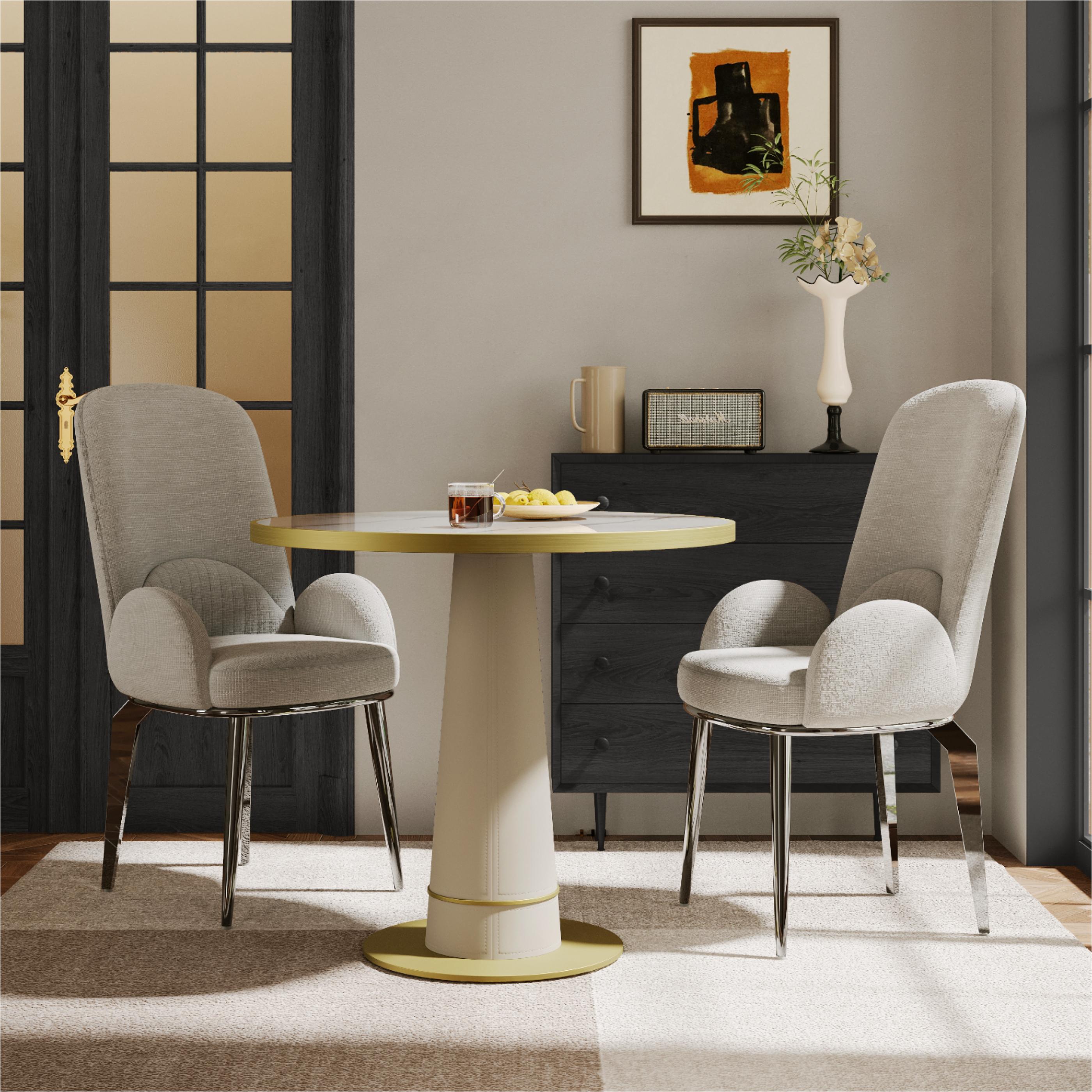 Gray Gray & Silver Dining Chairs