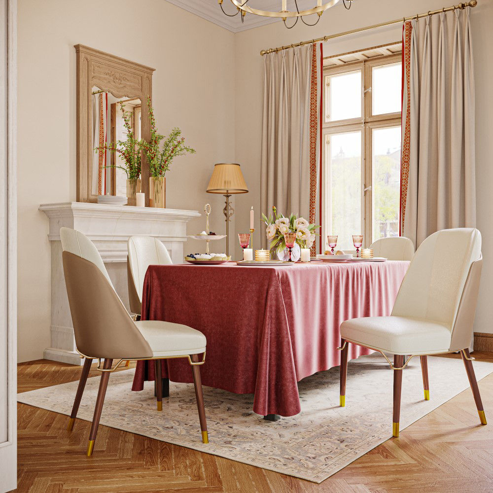 Leather Beige Leather Dining Chairs