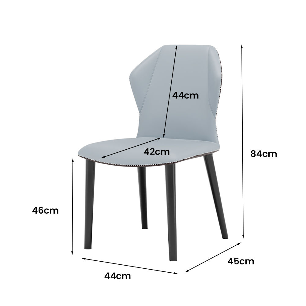 Marron Cuir Chaises à manger
