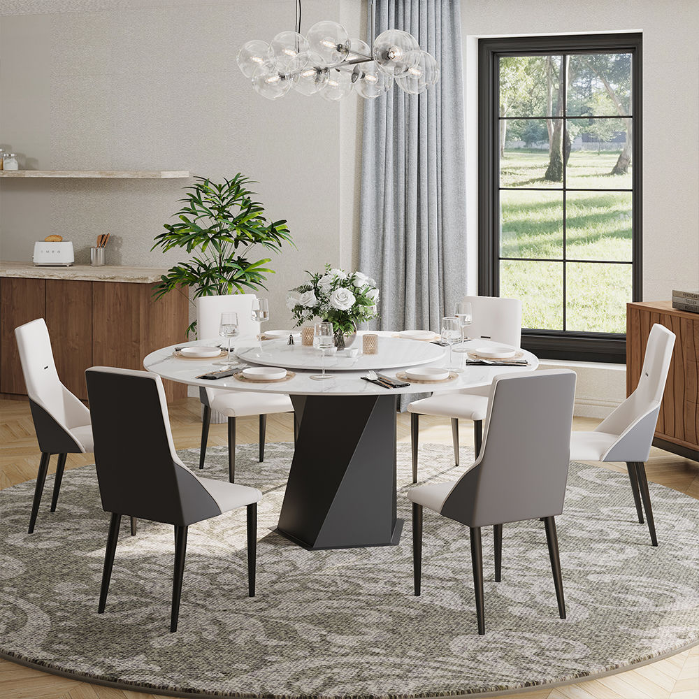 Leather apricot PU Dining Chairs