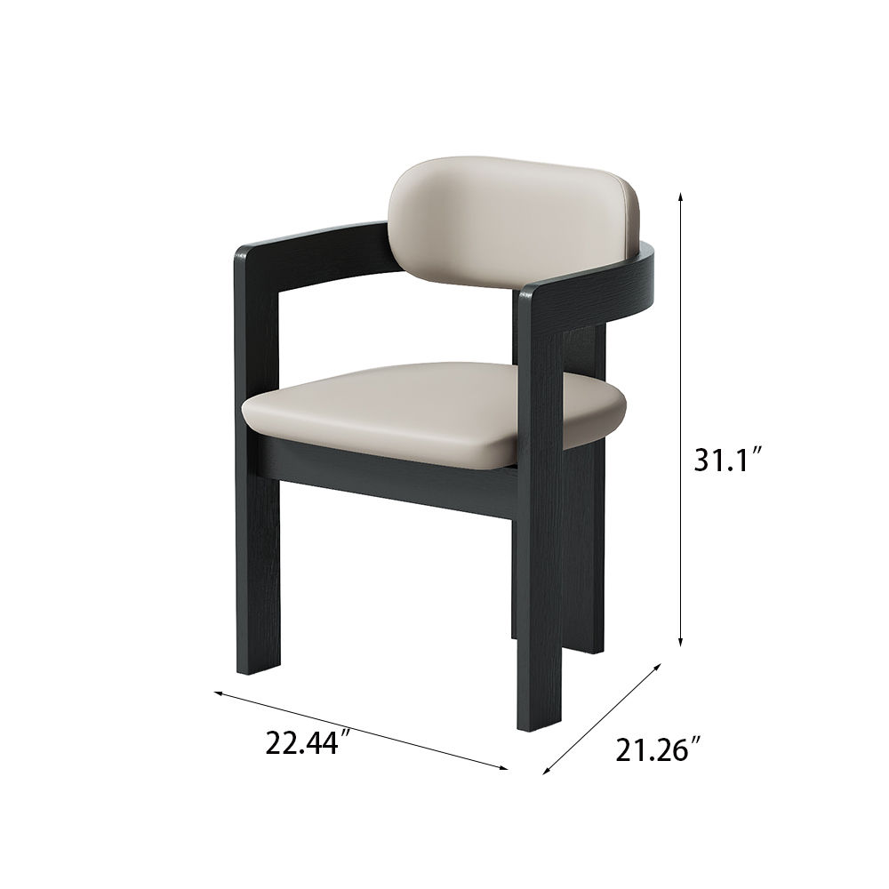 Fully Assemble Gray Fabric Dining Chairs