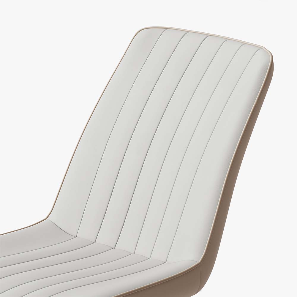 Leather Beige Leather Dining Chairs