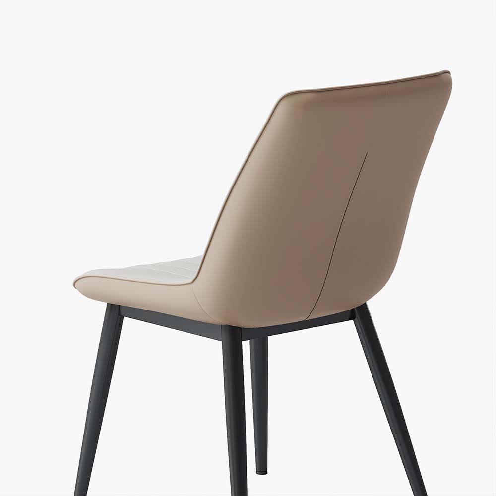 Leather Beige Leather Dining Chairs