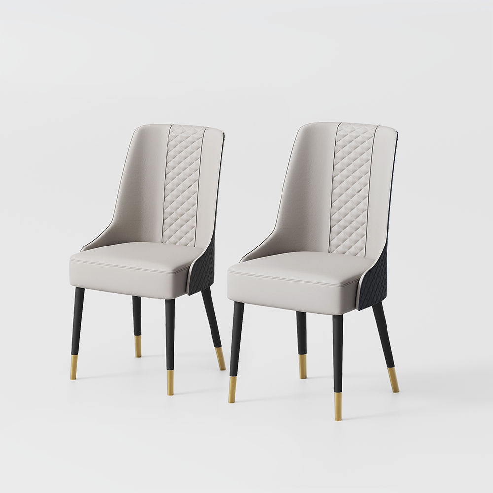 Black PU Leather Dining Chairs