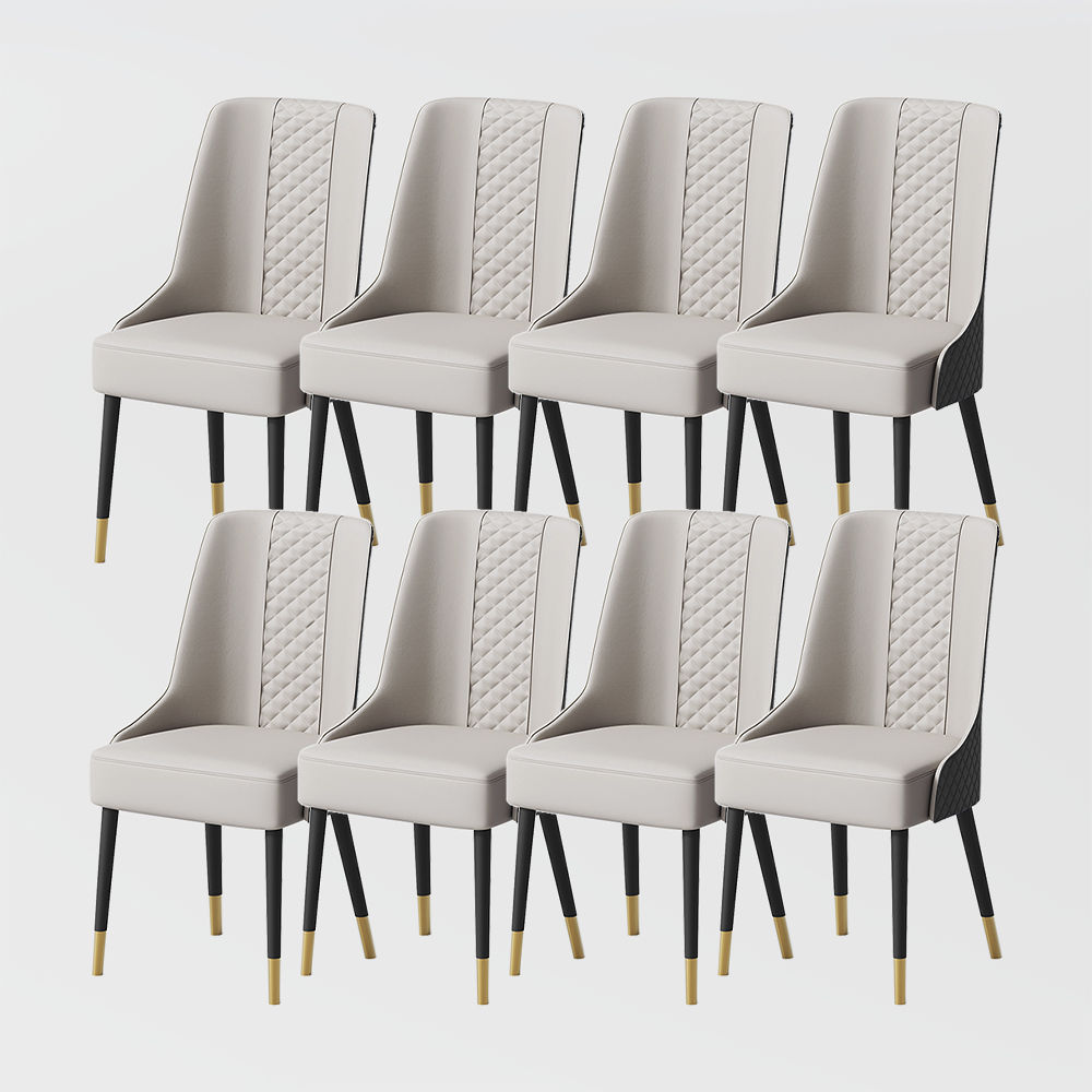Black PU Leather Dining Chairs