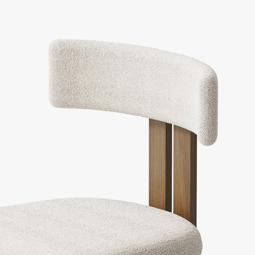 Fully Assemble White Lamb Fleece Dining Chairs