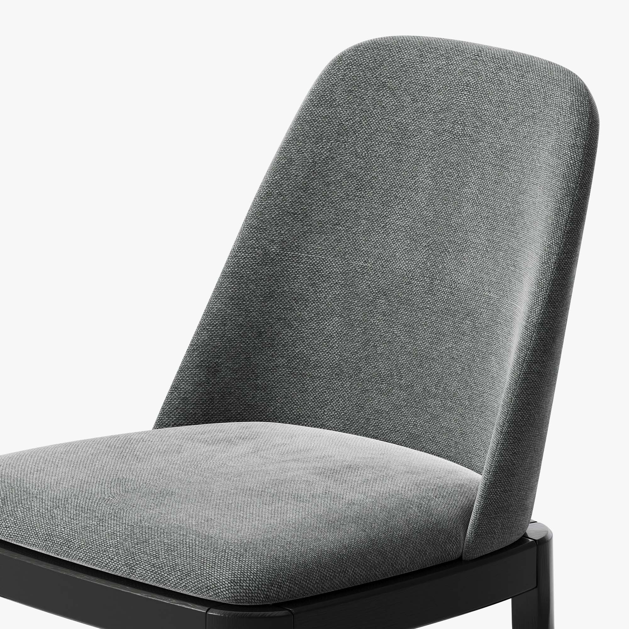 Linen Fabric Gray Linen Dining Chairs
