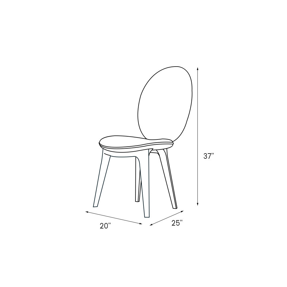 Modern Luxury Green Velvet Dining Chairs