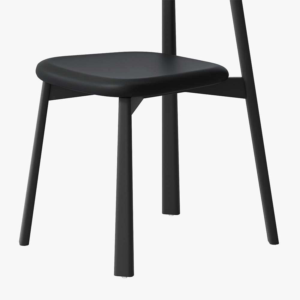 PU Leather Black PU Leather Dining Chairs