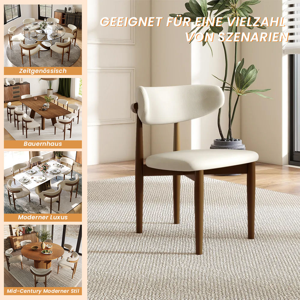 Beige Beige, Walnuss Baumwollleinen Esszimmertische