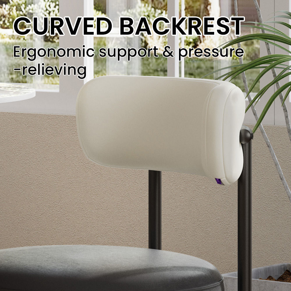 Fully Assembled White & Black PU Leather Dining Chairs