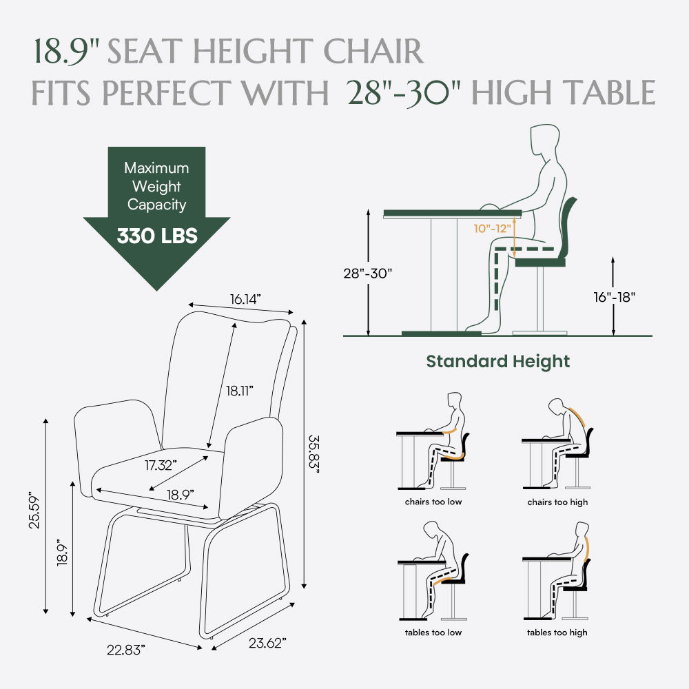 Upholstered Beige Chenille Dining Chairs