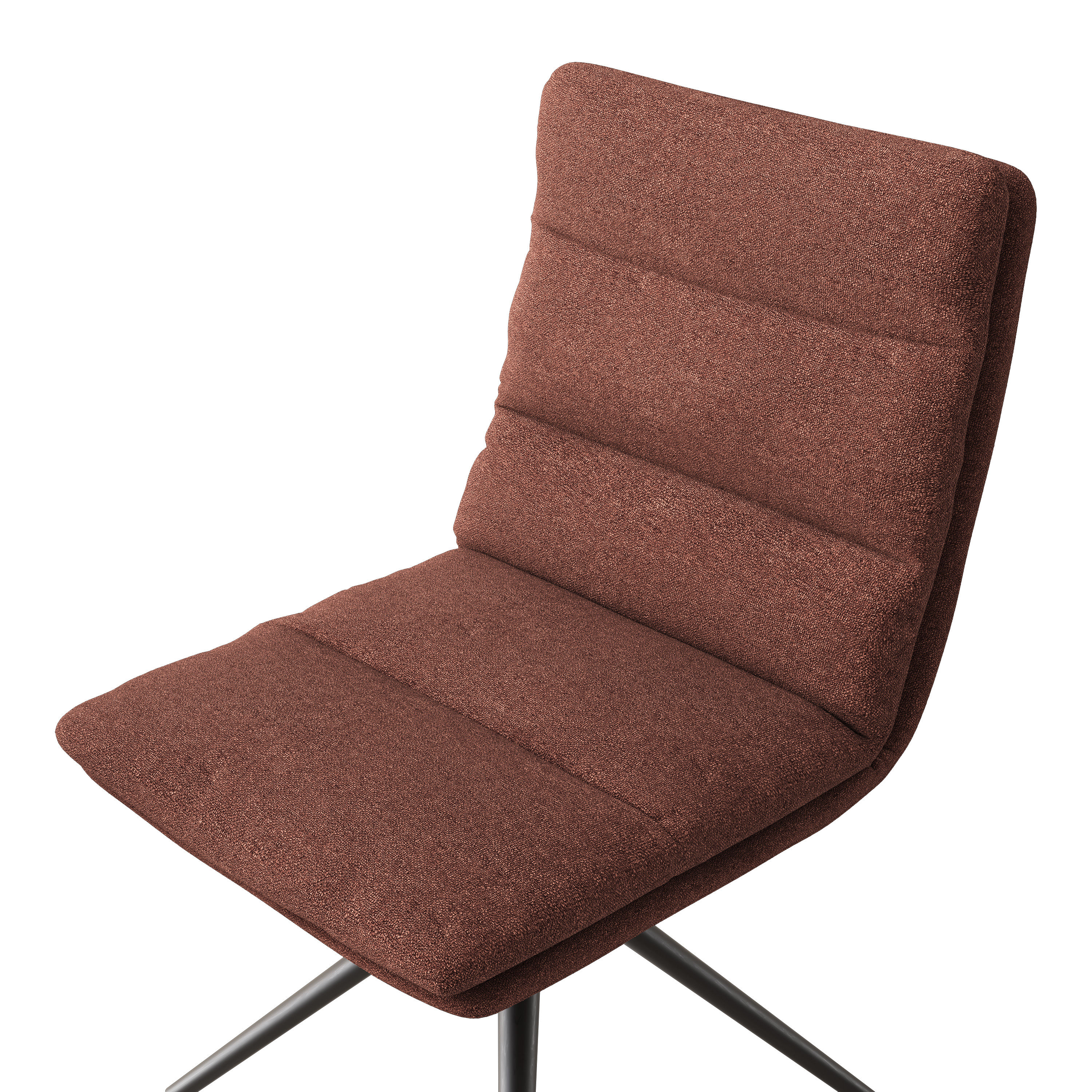 Linen Black & Brown Cotton & Linen Dining Chairs