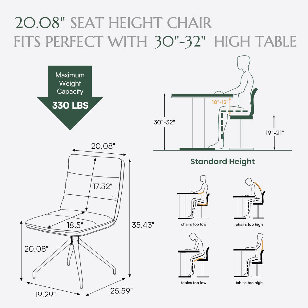 Brown Black & Brown Cotton & Linen Dining Chairs