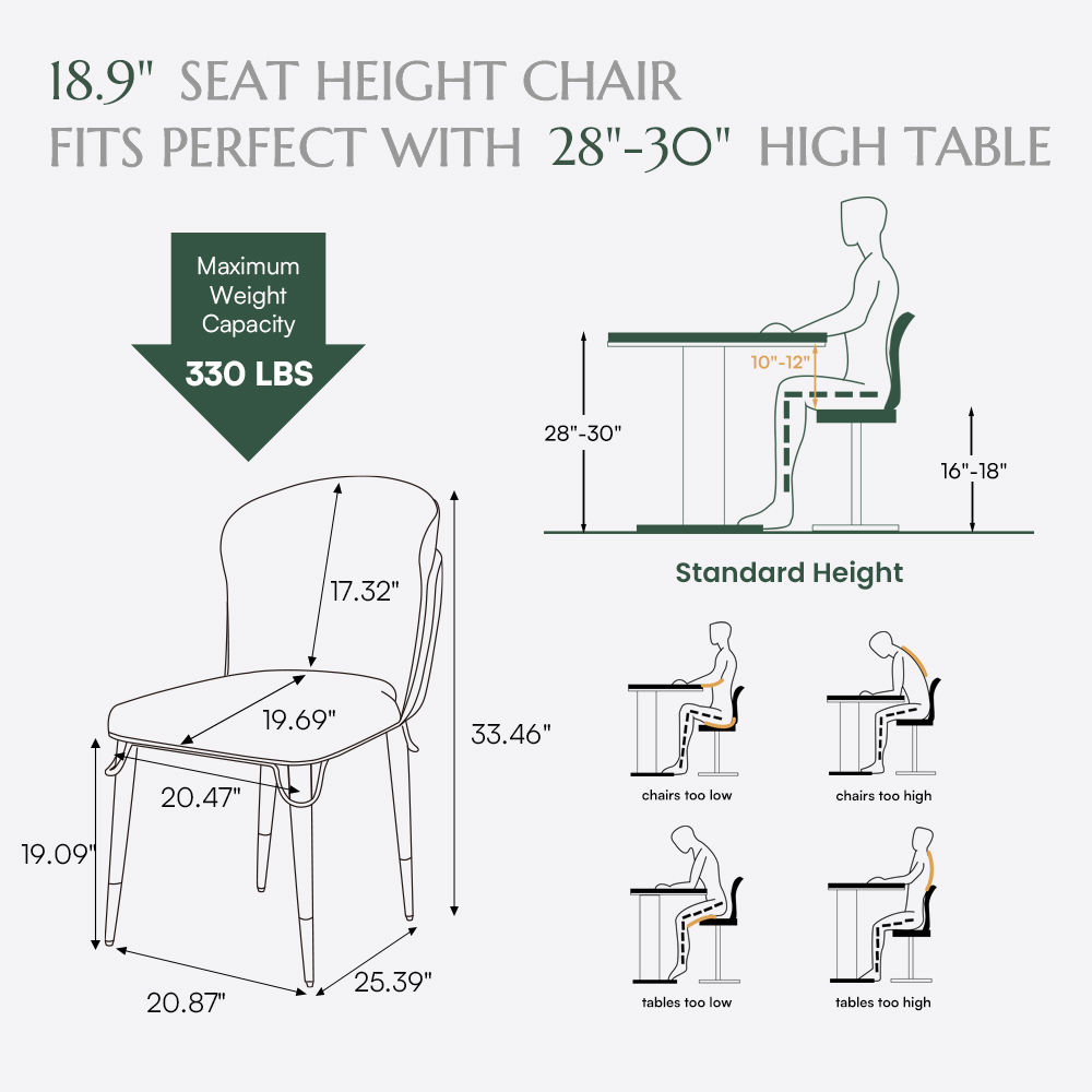 Modern Luxury Gray & Beige Leather Dining Chairs