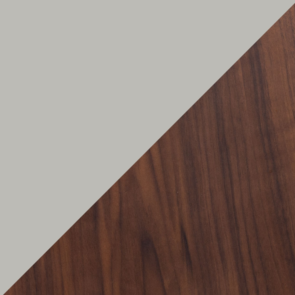 Light Gray & Walnut