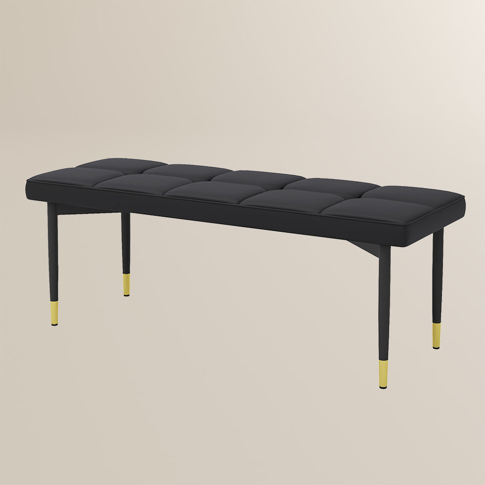 PU Leather Black PU Leather Dining Chairs