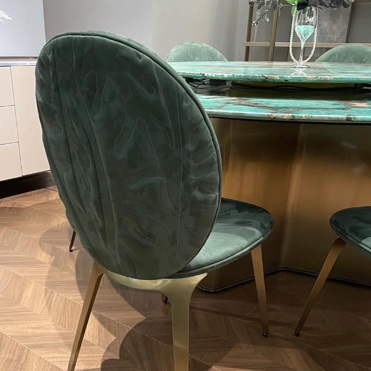 Green Green Velvet Dining Chairs