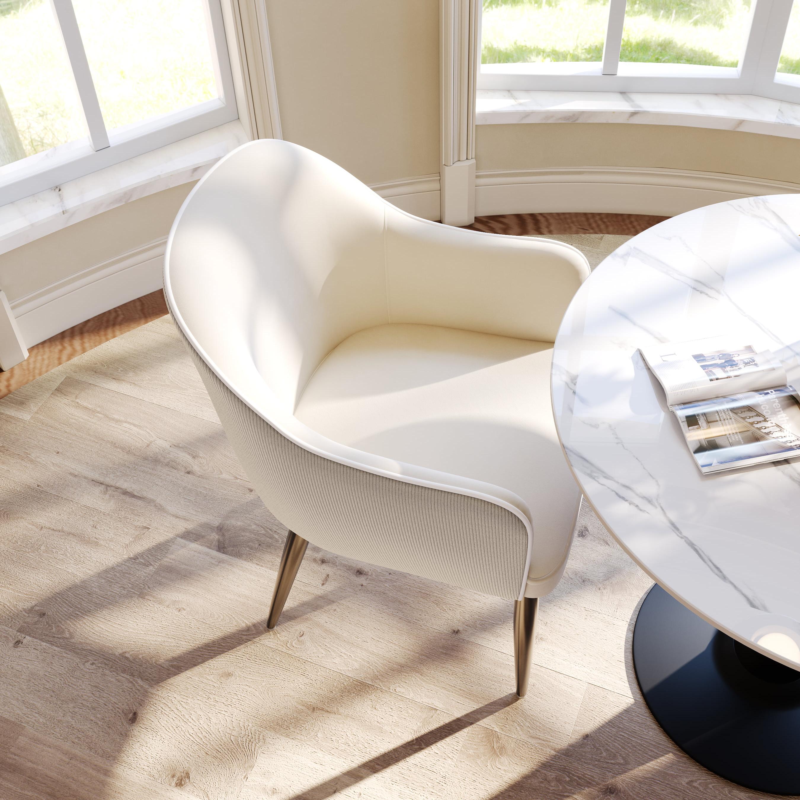 Flannel Beige & Khaki Flannel Dining Chairs