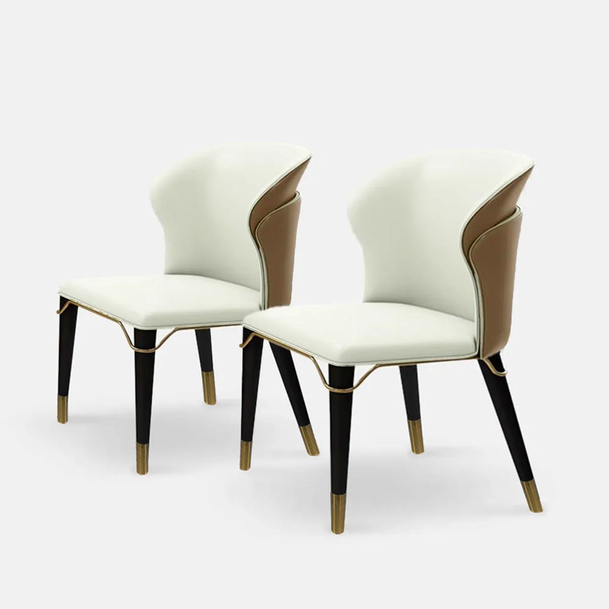 Sintered Stone Glossy White Sintered Stone Dining Room Set