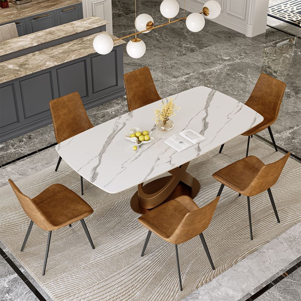 White Sintered Stone Dining Tables