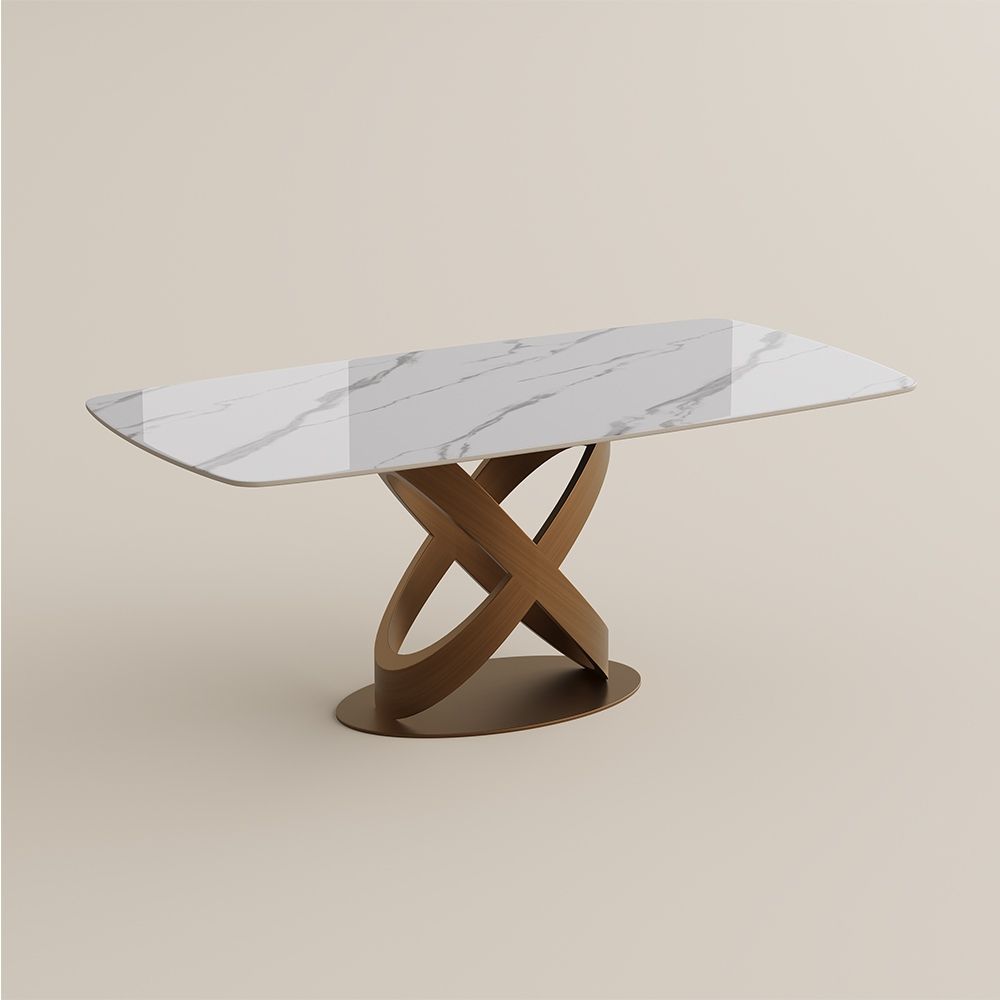White Sintered Stone Dining Tables