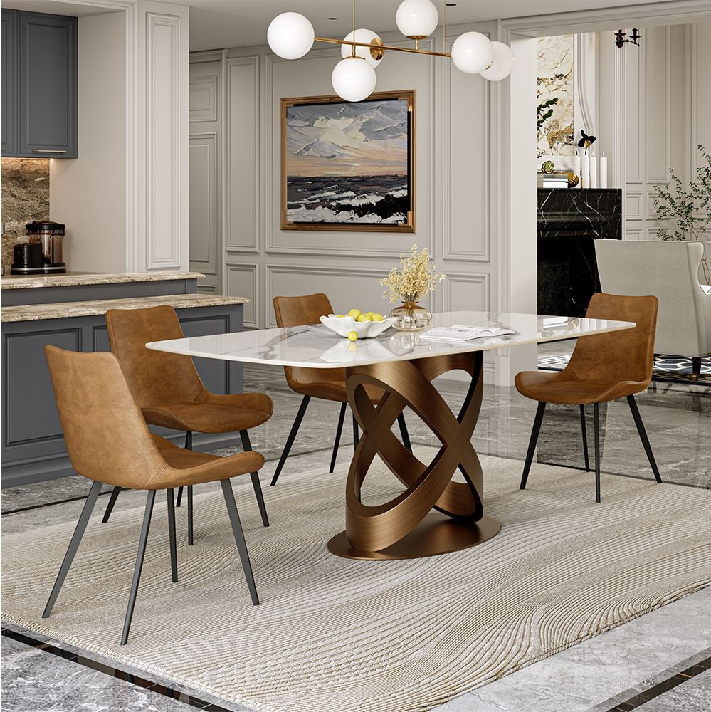 White Sintered Stone Dining Tables