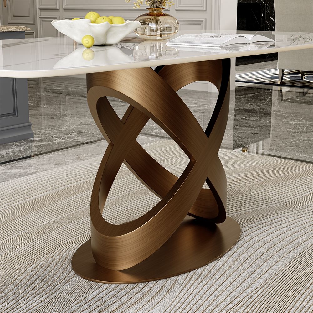 White Sintered Stone Dining Tables