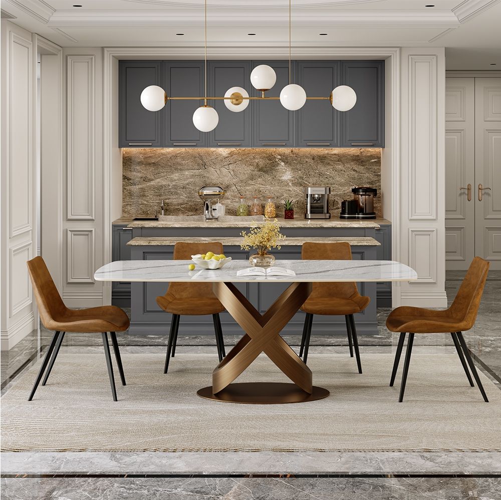 White Sintered Stone Dining Tables