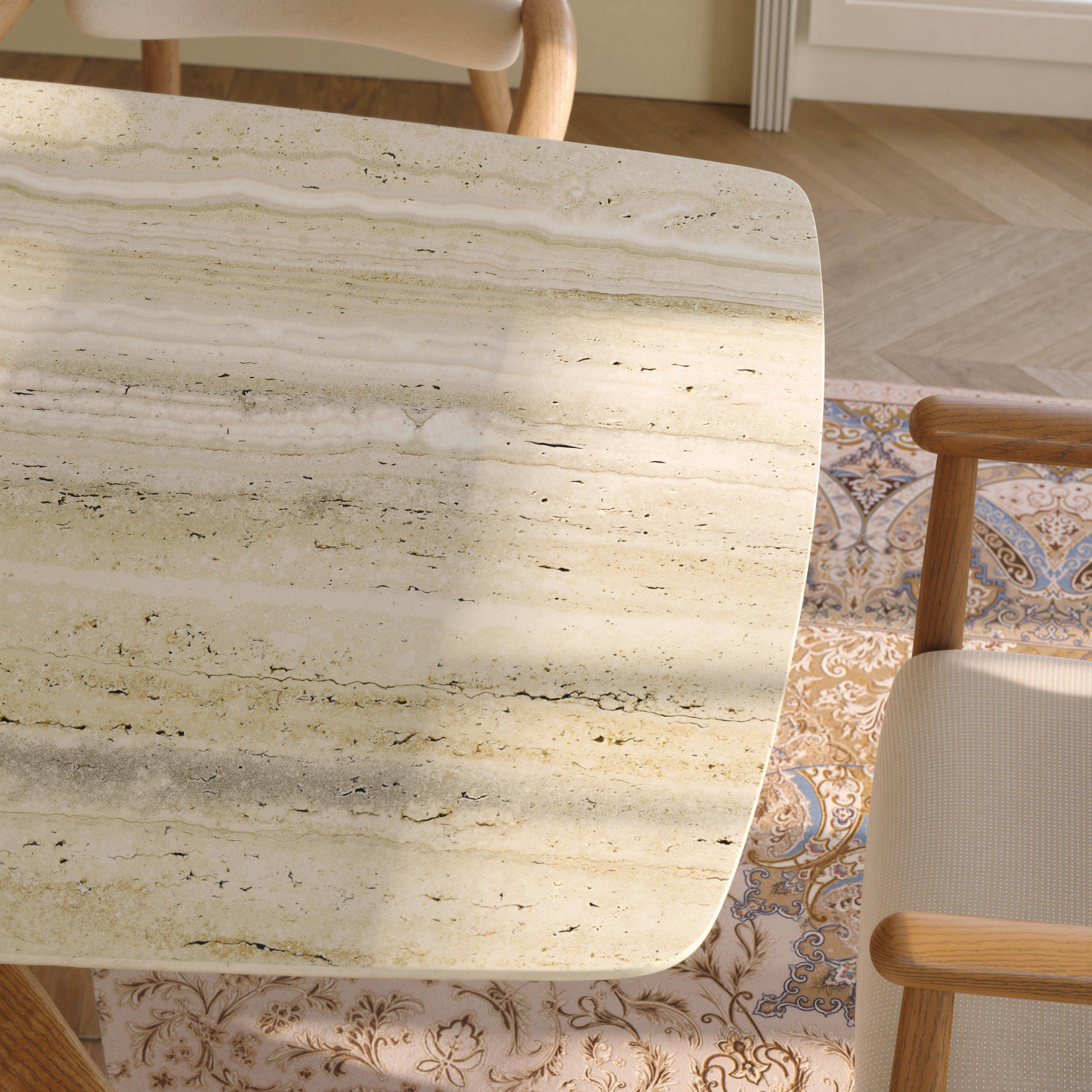 Yellow Natural Marble Dining Tables