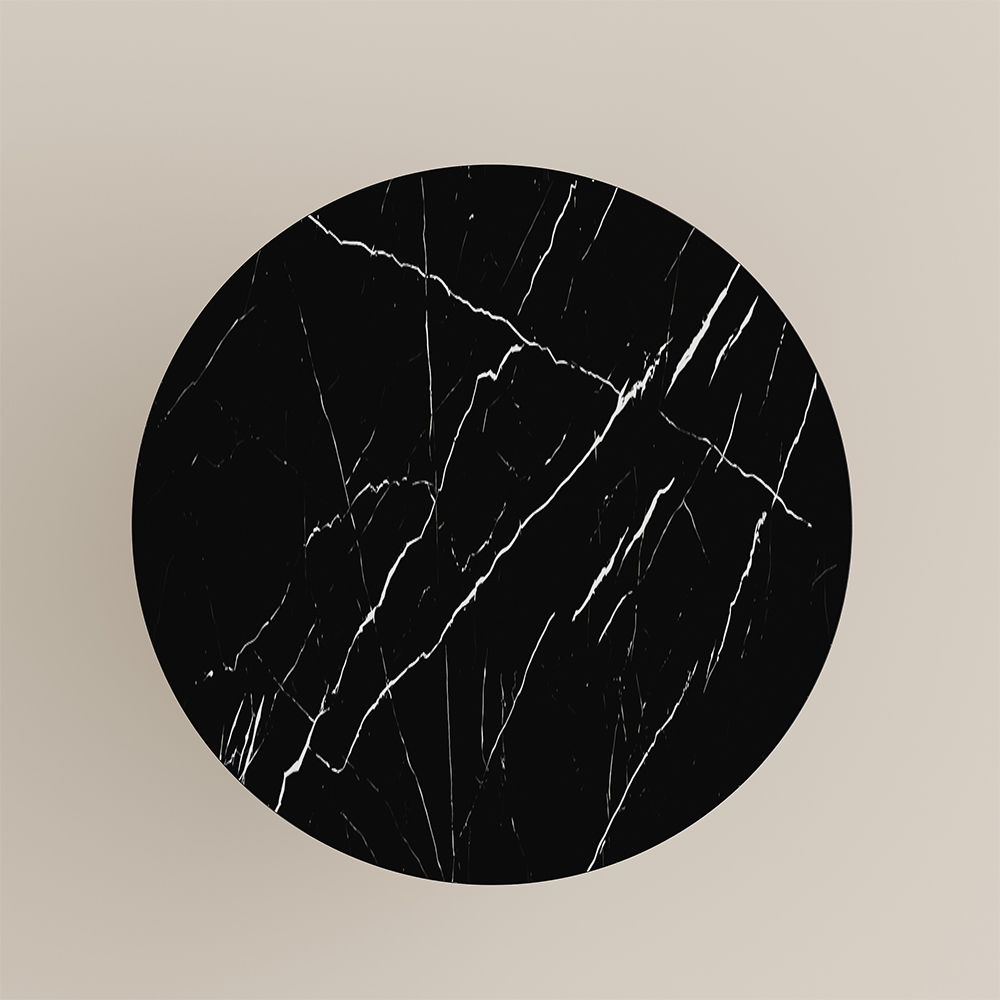 White Black Natural Marble Dining Tables