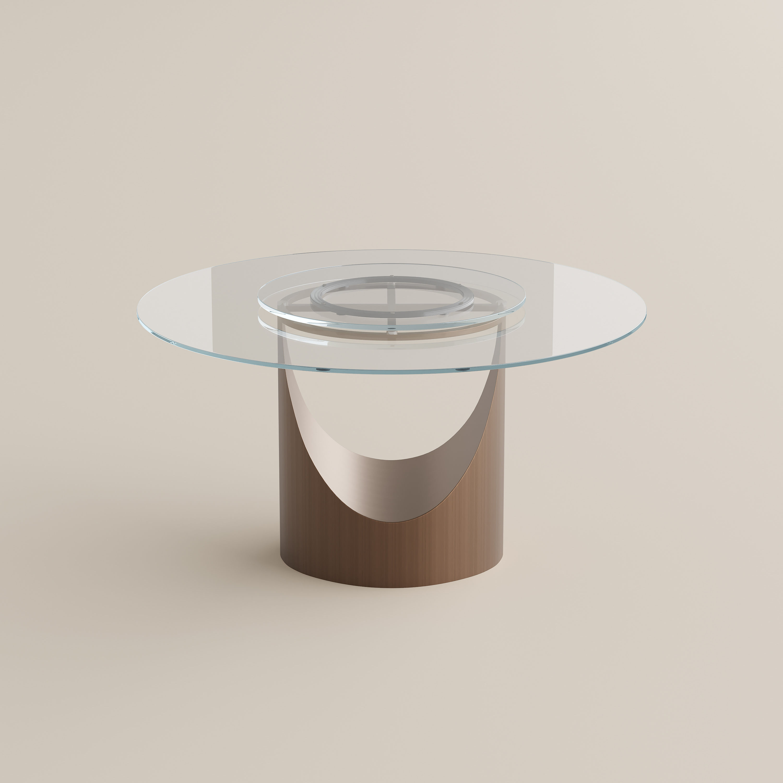 Seats 4 Clear Tempered Glass Dining Tables