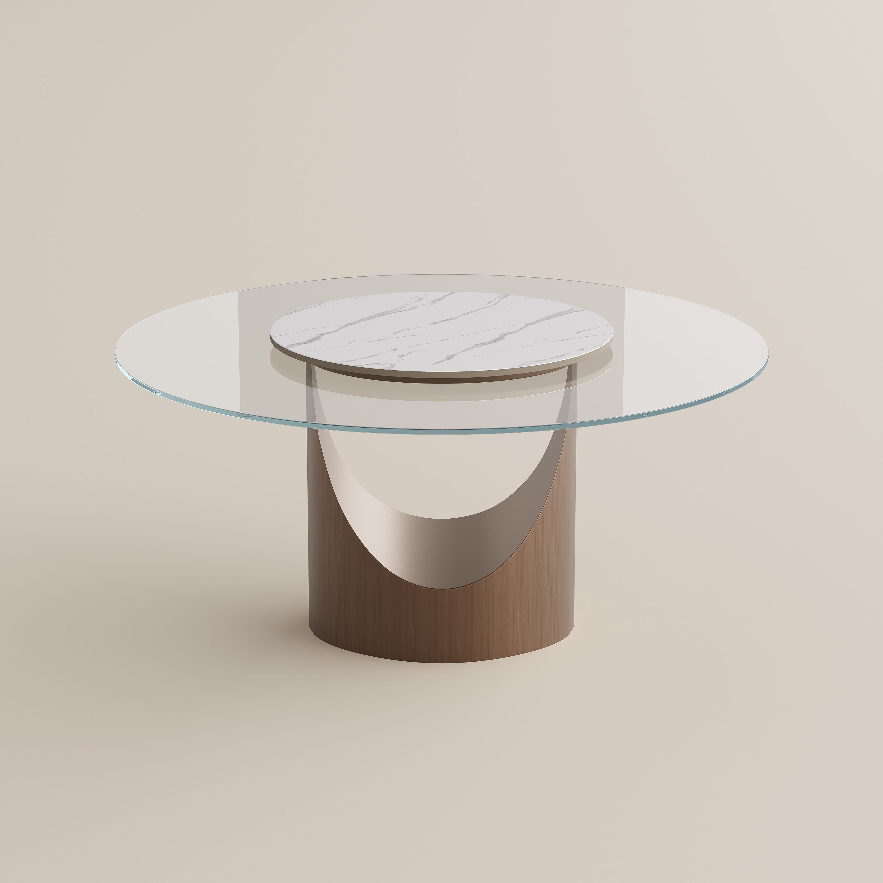 Seats 4 Clear Tempered Glass Dining Tables