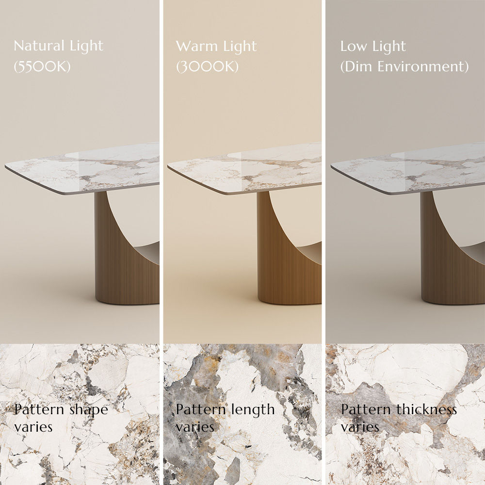 Rectangular Pandora Sintered Stone Dining Tables