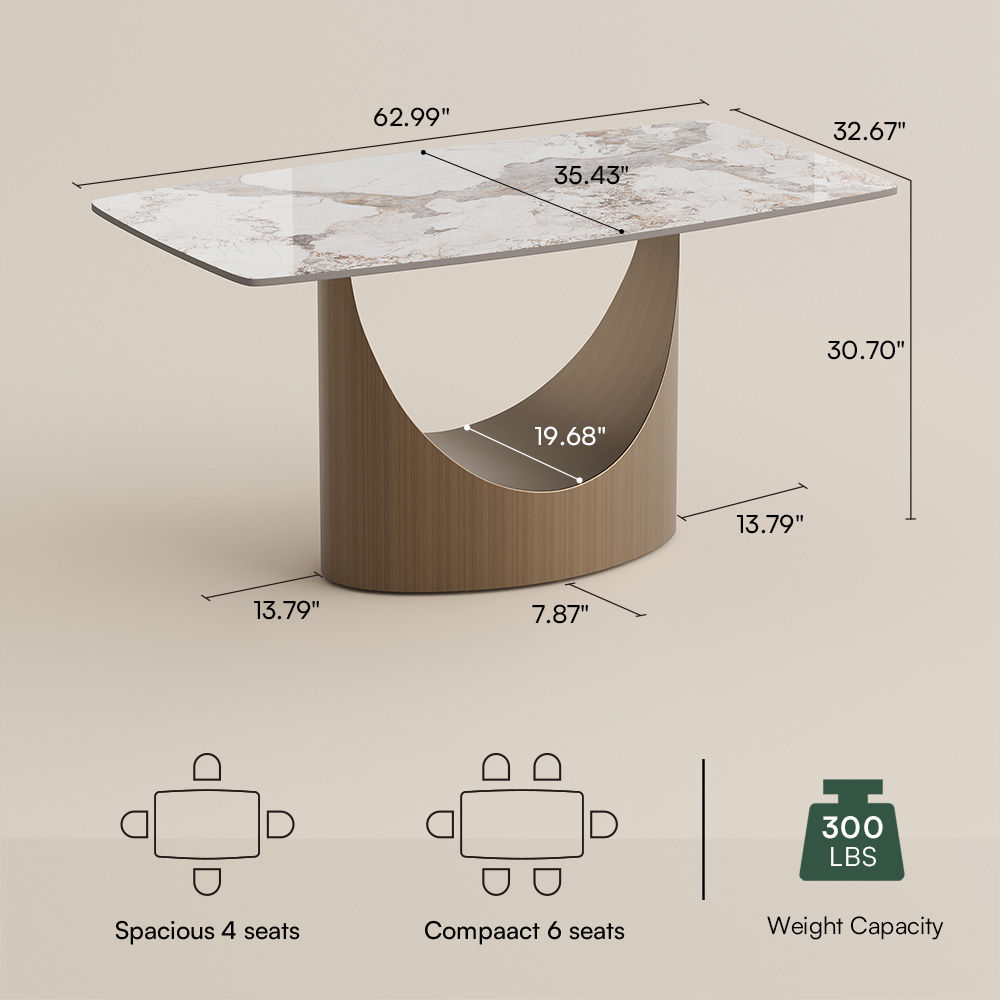 for 6 Pandora Sintered Stone Dining Tables