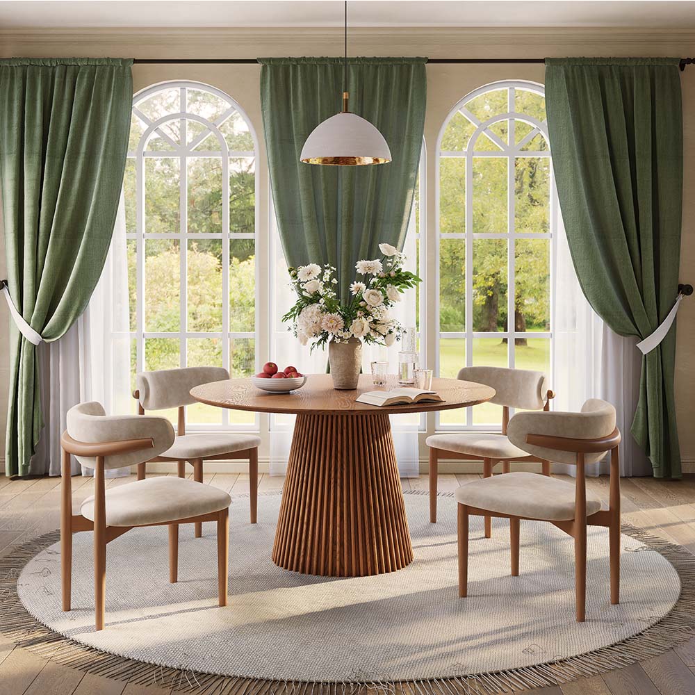 Partial Assembly Required Walnut Color Plywood Dining Tables
