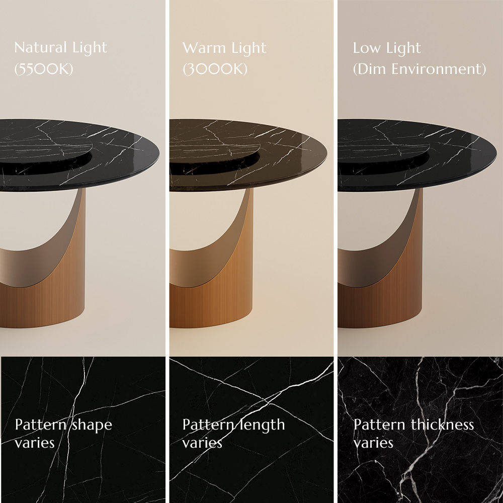 Black Natural Marble Dining Tables