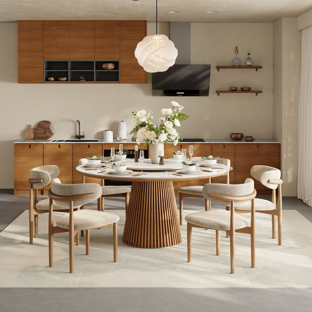 with Sintered Stone Top White Glossy Sintered Stone Dining Tables