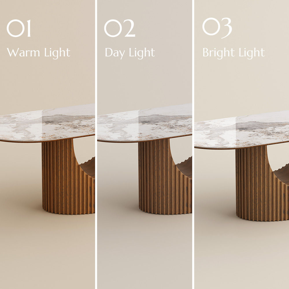 Seats 6 Pandora Solid +PlyWood Dining Tables