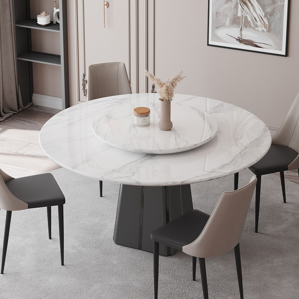 without Chairs Gray Marble Dining Tables