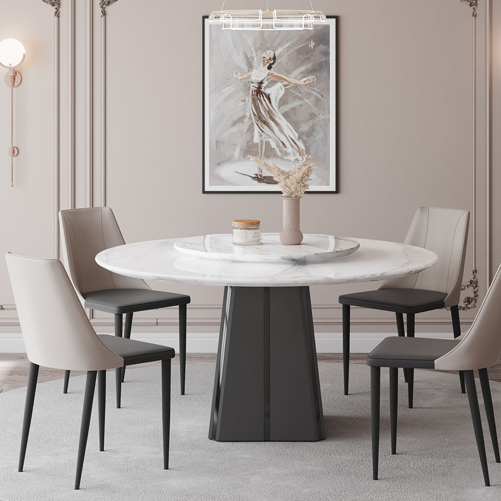 Modern Gray Marble Dining Tables
