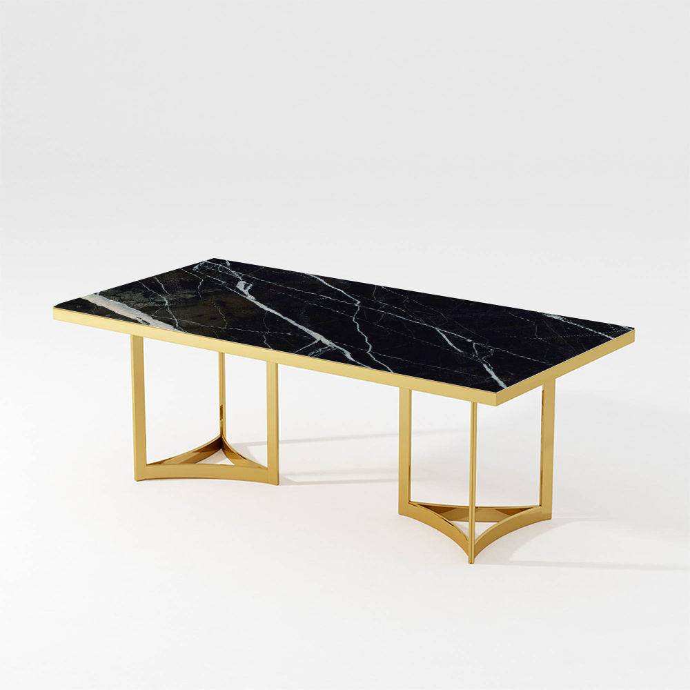Black Faux Marble Dining Tables