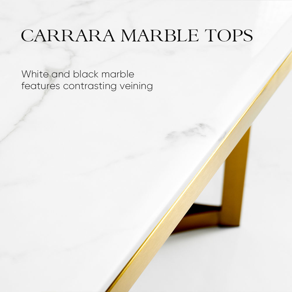 Black Faux Marble Dining Tables