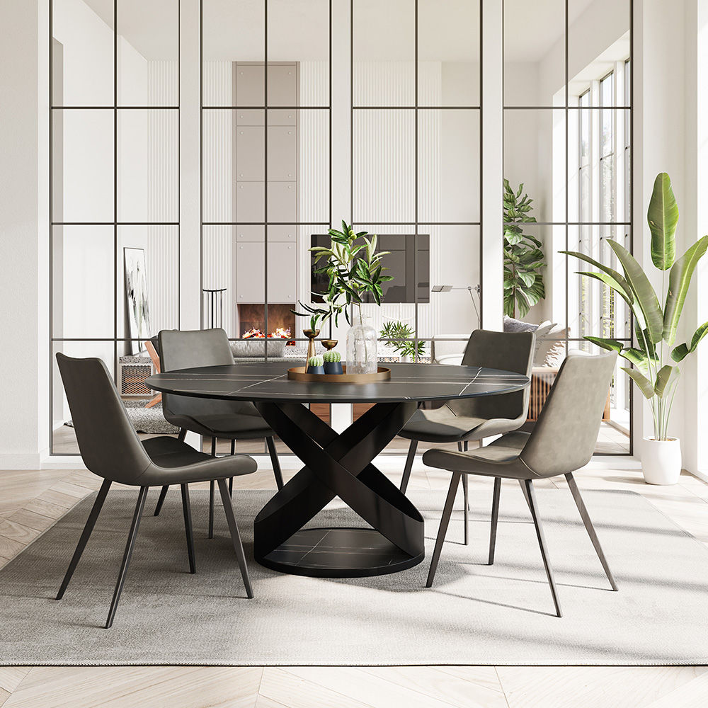 Sintered Stone Black Sintered Stone Dining Tables
