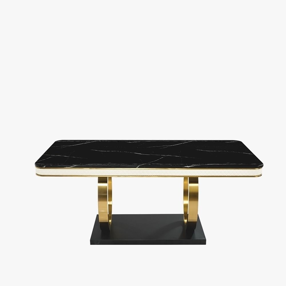 Black Faux Marble Dining Tables