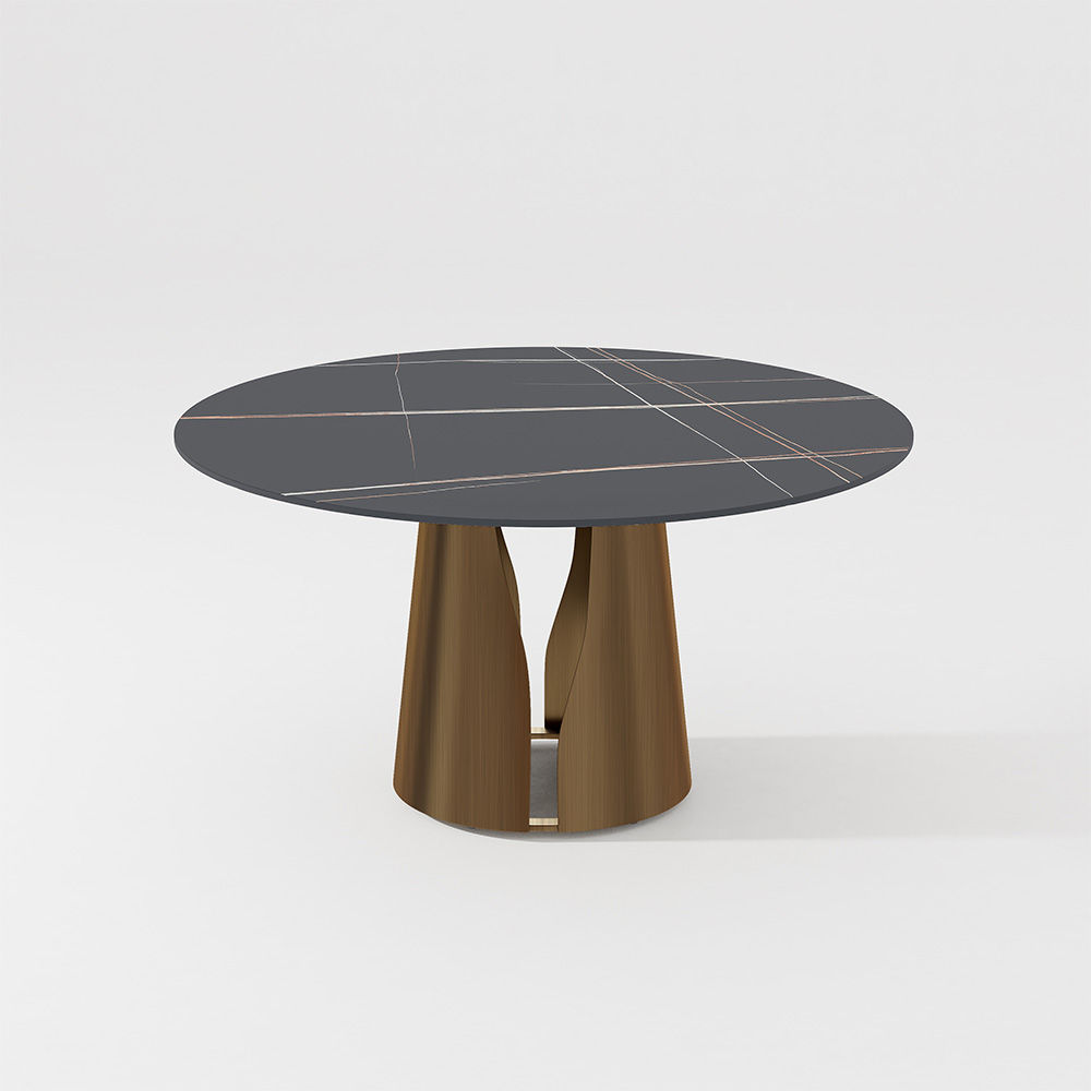 Sintered Stone Black Matte Sintered Stone Dining Tables