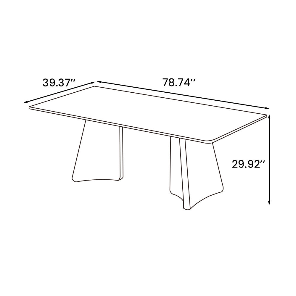 for 4 White Glossy Sintered Stone Dining Tables