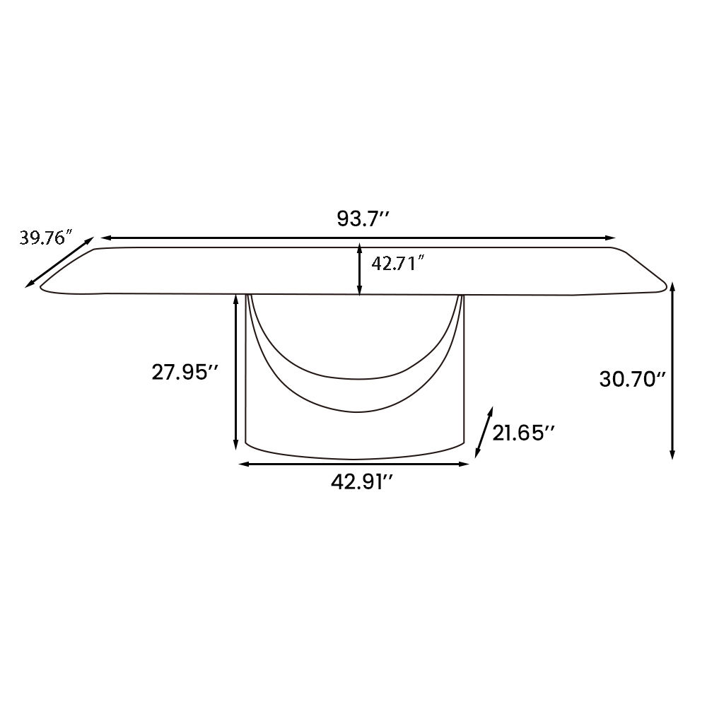 Extendable White Matte Sintered Stone Dining Tables